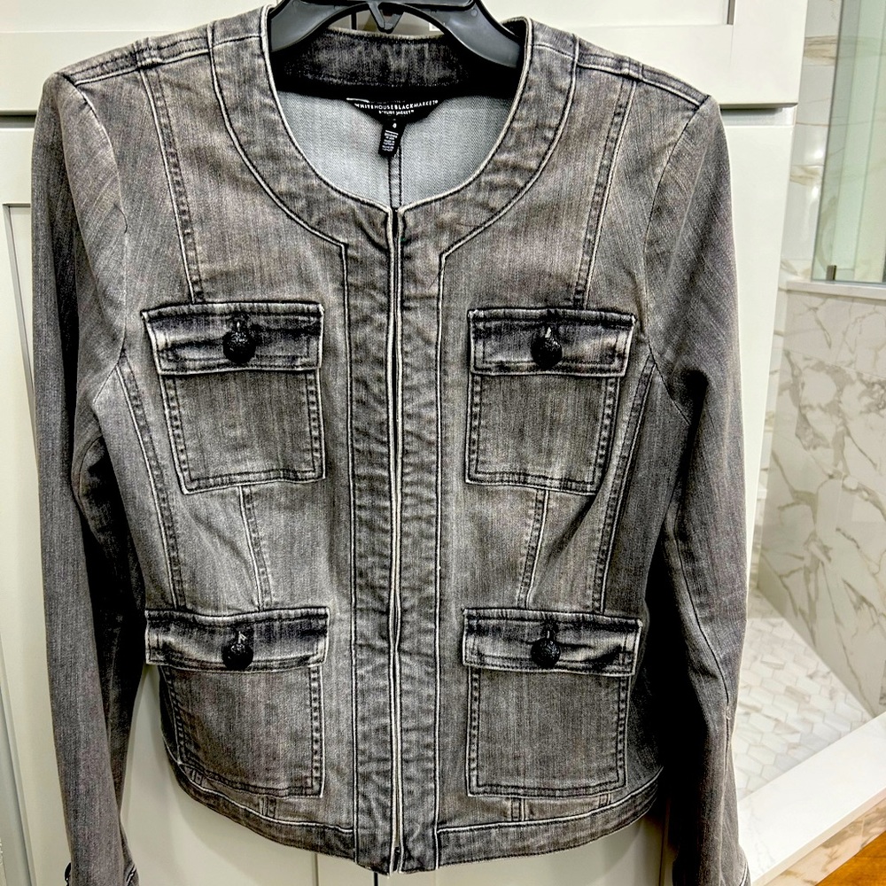 Grey Jean jacket size 8